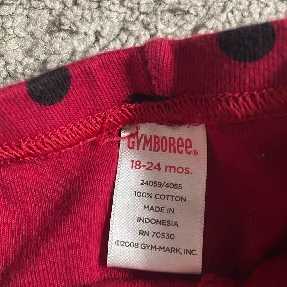 Gymboree Vintage 2008 Girls 3 Piece Black And Red Matching Set | 18-24 Months